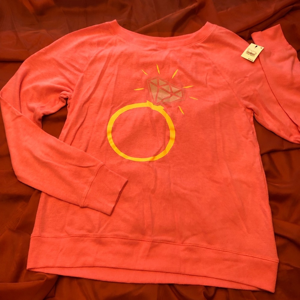 Engagement Ring Sweatshirt - Picture 1 of 1